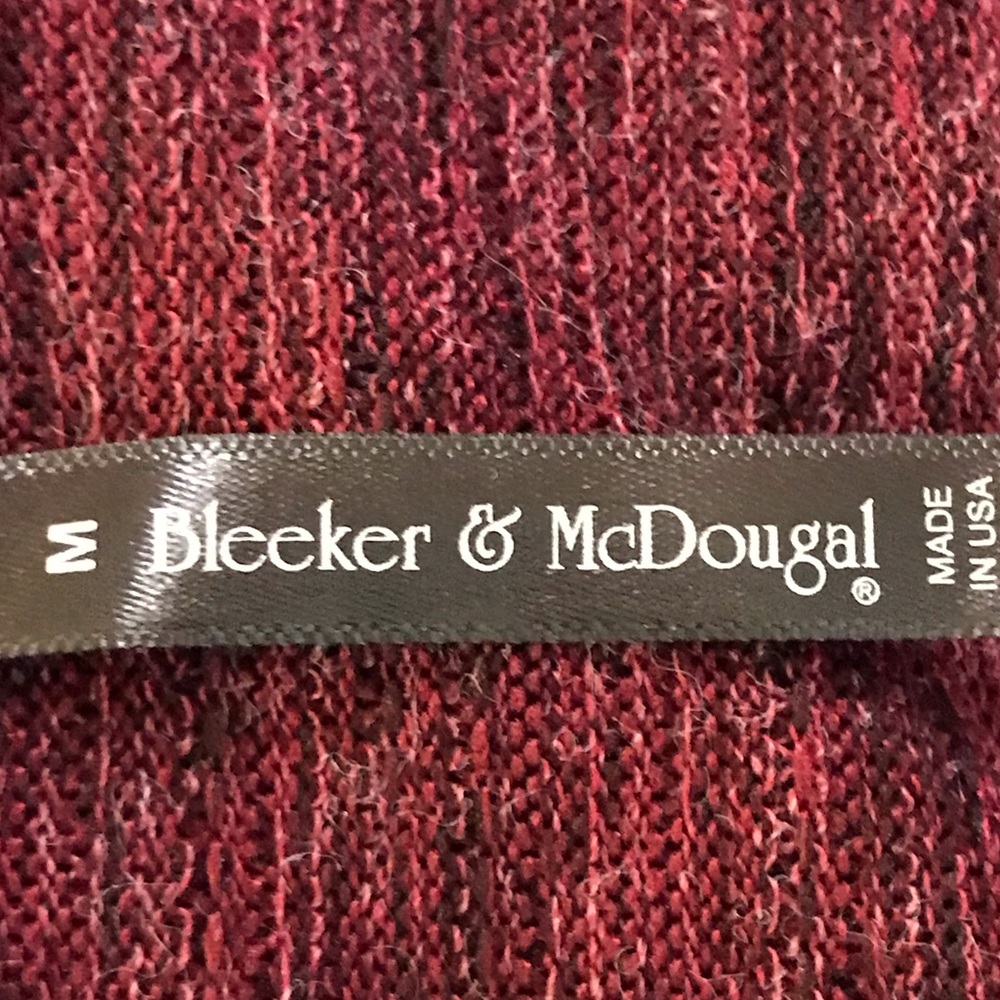 🆕 Bleeker & McDougal Burgundy Sweater-Med - Picture 7 of 7